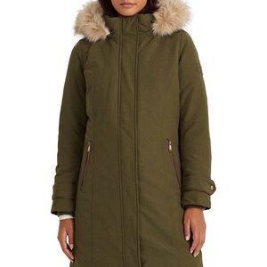 Lauren Ralph Lauren Faux-Fur Hooded Expedition Down Puffer Coat Parka